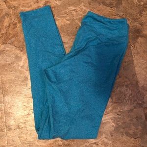 Lularoe Heathered Blue Leggings OS
